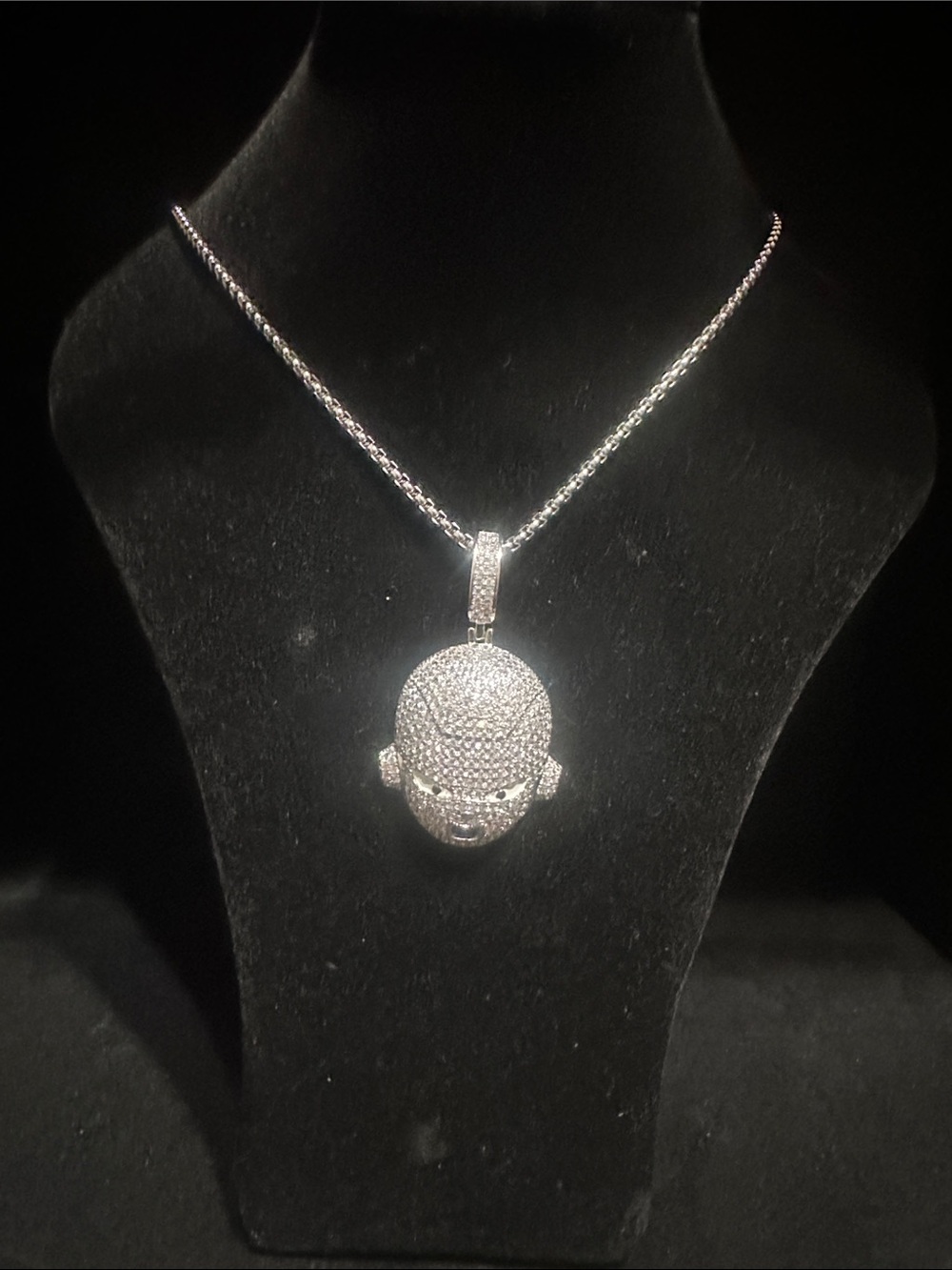 Sterling Silver Freezer “ Dragon Ball “ Pendant Necklace